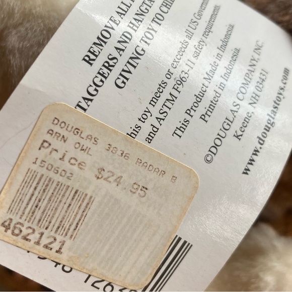 Owl Toy Stuffed Animal Douglas The Cuddle Toy NWT - Picture 5 of 7